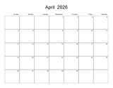 2026 - 2030 Collage Calendar 11x8.5