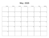 2026 - 2030 Collage Calendar 11x8.5