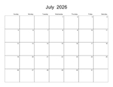 2026 - 2030 Collage Calendar 11x8.5