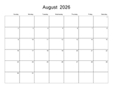 2026 - 2030 Collage Calendar 11x8.5
