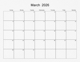 2026 - 2030 Edge to Edge Calendar 11x8.5