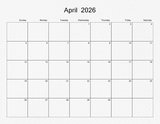 2026 - 2030 Edge to Edge Calendar 11x8.5