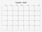 2026 - 2030 Edge to Edge Calendar 11x8.5