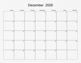 2026 - 2030 Edge to Edge Calendar 11x8.5