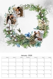 2026 - 2030 Watercolor Wreaths 12x18 Calendar