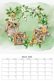 2026 - 2030 Watercolor Wreaths 12x18 Calendar