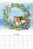 2026 - 2030 Watercolor Wreaths 12x18 Calendar