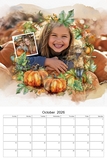 2026 - 2030 Watercolor Wreaths 12x18 Calendar