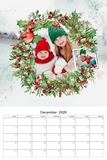 2026 - 2030 Watercolor Wreaths 12x18 Calendar