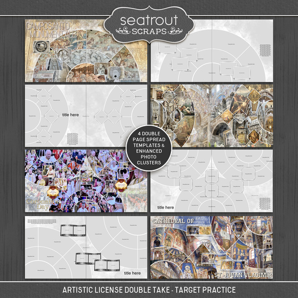 Artistic License Double Take - Target Practice Digital Art - Digital Scrapbooking Kits