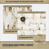 Plaster Brown Grunge Papers & Overlays