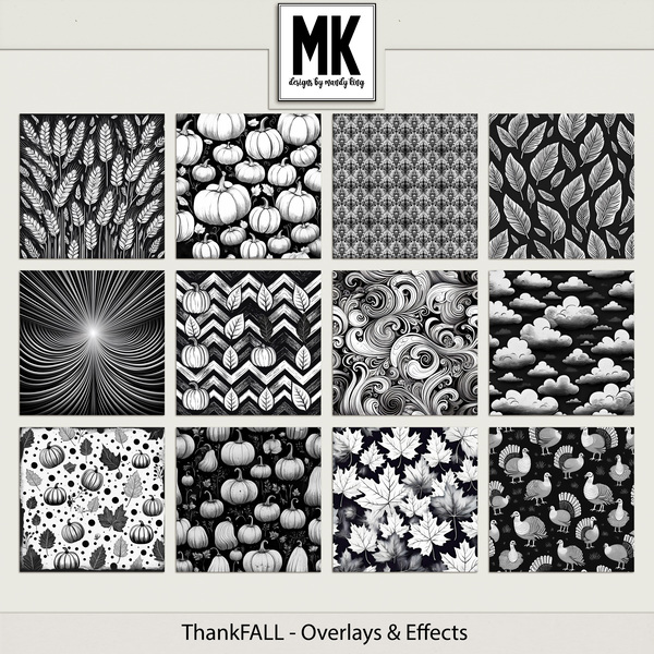 ThankFALL - Overlays & Effects Digital Art - Digital Scrapbooking Kits