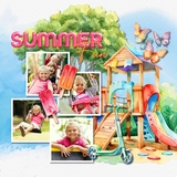 Summer Watercolor Elements