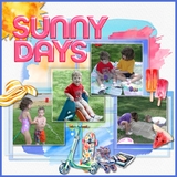 Summer Watercolor Elements