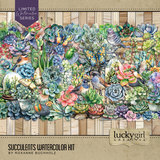 Succulents Watercolor Kit