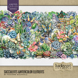 Succulents Watercolor Kit