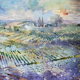 Wine Country Abstract Watercolor Papers