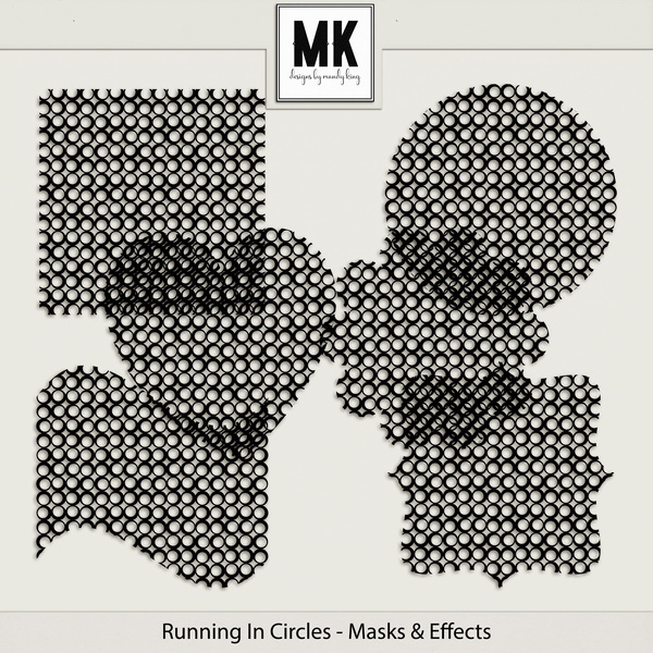 Running In Circles - Masks & Effects Digital Art - Digital Scrapbooking Kits