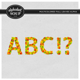 Multicolored Fall Leaves Alpha