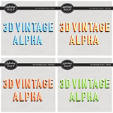 3D Vintage Alpha Bundle