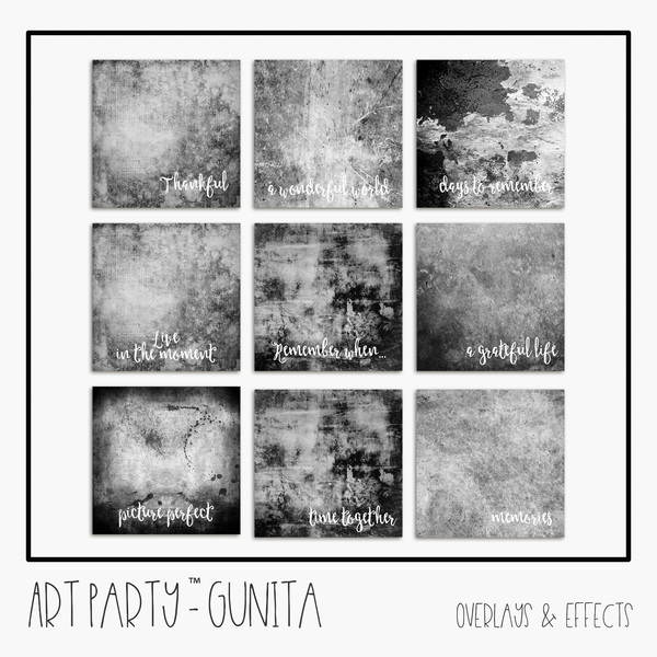 Gunita - Overlays & Effects Digital Art - Digital Scrapbooking Kits