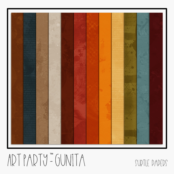 Gunita - Subtle Papers Digital Art - Digital Scrapbooking Kits