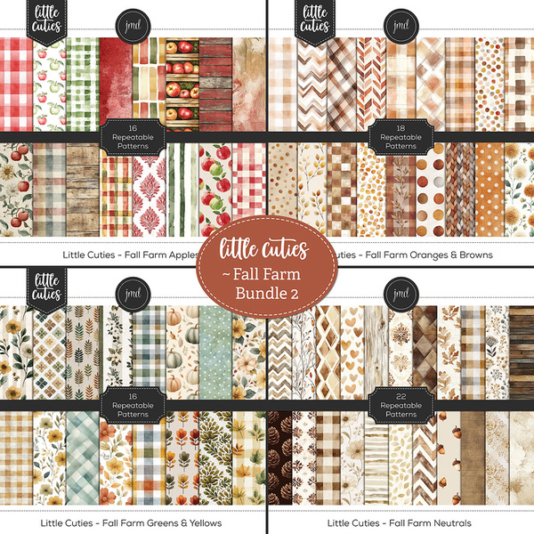 Little Cuties - Fall Farm Bundle 2 Digital Art - Digital Scrapbooking Kits