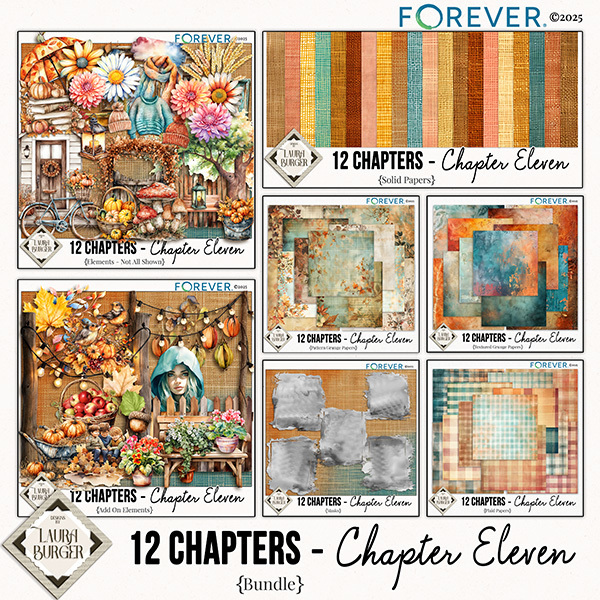 12 Chapters - Chapter Eleven Bundle Digital Art - Digital Scrapbooking Kits