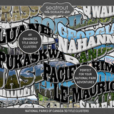 National Parks of Canada 3D Title Clusters