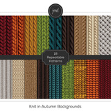 Knit in Autumn Backgrounds