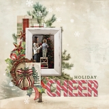 Christmas Striped Fabric Alpha Bundle