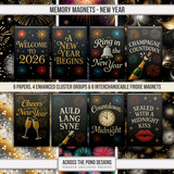 Memory Magnets - New Year