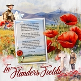 Remembrance Day Watercolor Poppy Flowers