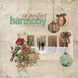 Striped Fabric Green Alpha Set