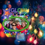 Watercolor Holiday Lights Papers