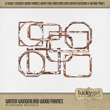 Winter Wonderland Wood Frames