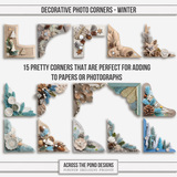 Decorative Photo Corners - Winter