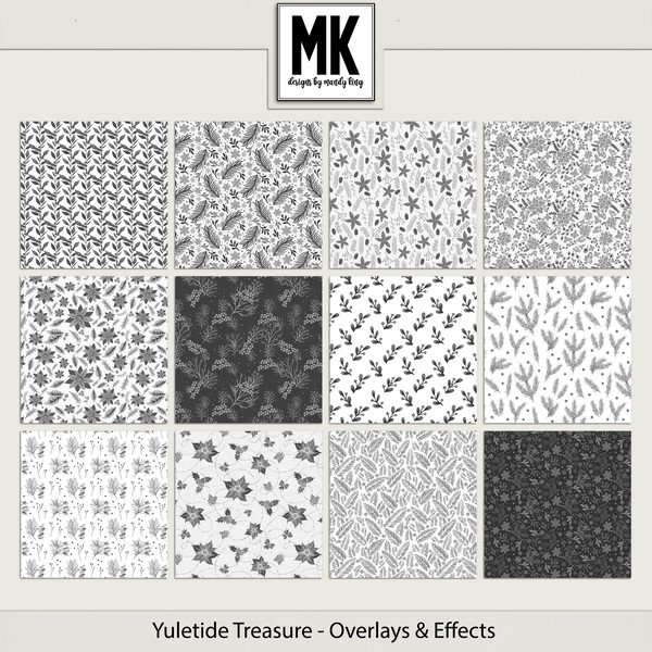 Yuletide Treasure - Overlays & Effects Digital Art - Digital Scrapbooking Kits