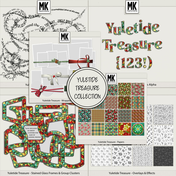 Yuletide Treasure - The Collection Digital Art - Digital Scrapbooking Kits