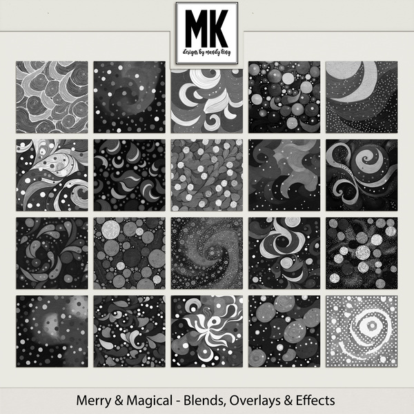 Merry & Magical - Overlays & Effects Digital Art - Digital Scrapbooking Kits