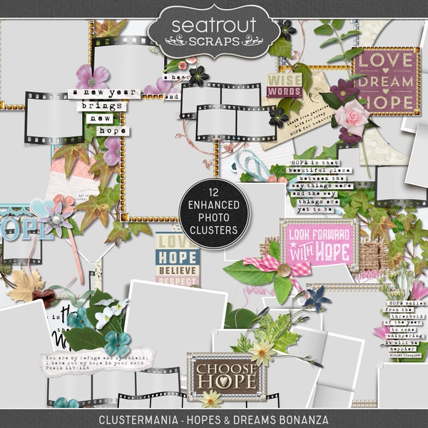 ClusterMania - Hopes & Dreams Bonanza Digital Art - Digital Scrapbooking Kits