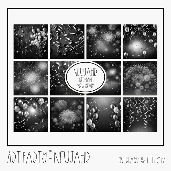 Neujahr - Overlays & Effects Digital Art - Digital Scrapbooking Kits