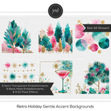 Retro Holiday Gentle Accent Backgrounds