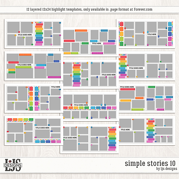 Simple Stories 10 Digital Art - Digital Scrapbooking Kits