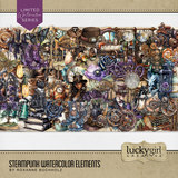 Steampunk Watercolor Bundle