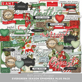 Vintage Evergreen Season Ephemera Plus Pack
