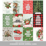 Vintage Evergreen Season Journal Cards
