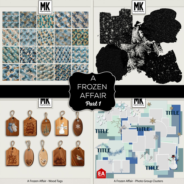 A Frozen Affair - Part 1 Digital Art - Digital Scrapbooking Kits
