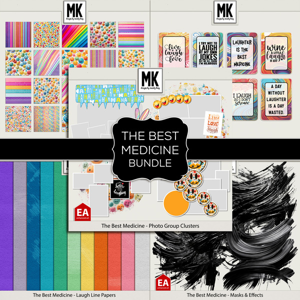 The Best Medicine BUNDLE Digital Art - Digital Scrapbooking Kits