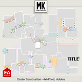 Cluster Construction - 4x6 Photo Holders Group Clusters